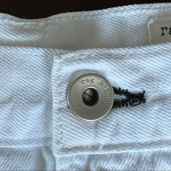 Rag & Bone Justine Short White Embroidered Size 28 - Picture 5 of 9